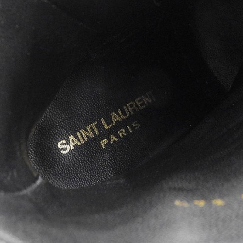 Saint Laurent 2020 Item 529330 Leather Belted Short Ankle Boots 36.5 23-23.5cm