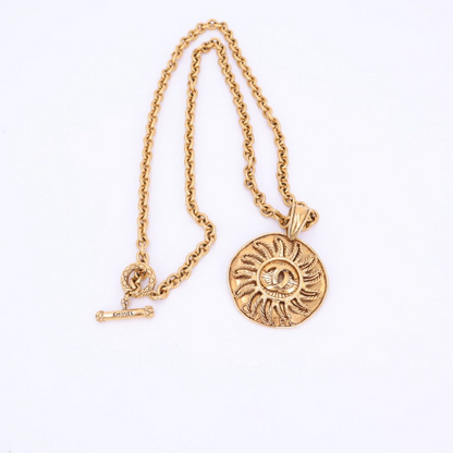 Chanel Coco Mark 94A Necklace GP Gold