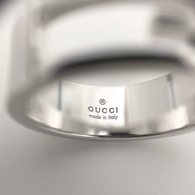 Gucci G Cut Ring Silver 09840 8106