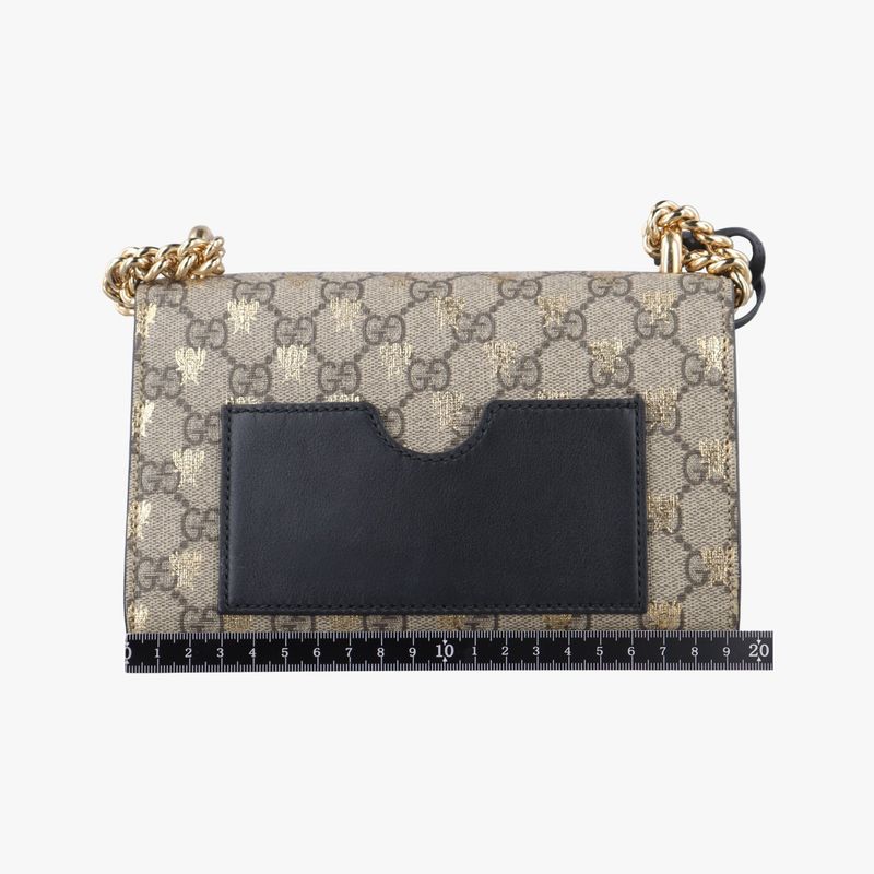 Gucci Padlock Beige And Black PVC Coated Canvas 409487 A030968460