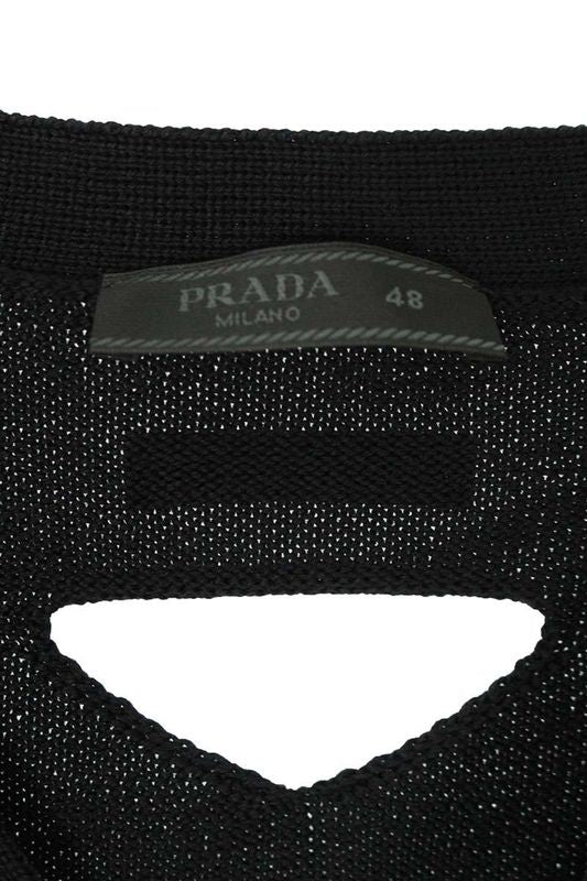 Prada 25SS Umg391 Back Cutting Design Cardigan Men's 48