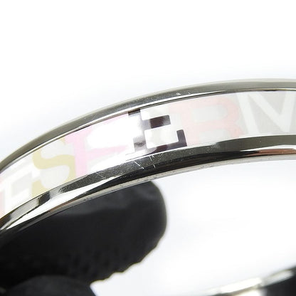 Hermes Bangle Emile PM Enamel Metal Multicolor Light Gray Silver Hardware
