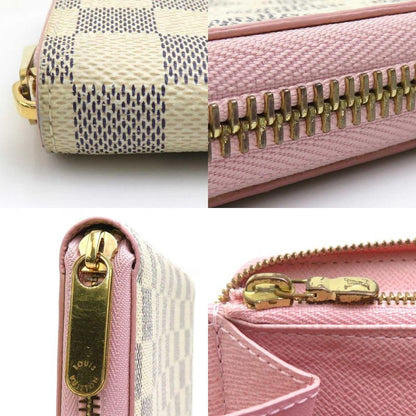 Louis Vuitton Round Zipper Long Wallet Damier Azure Zippy Wallet