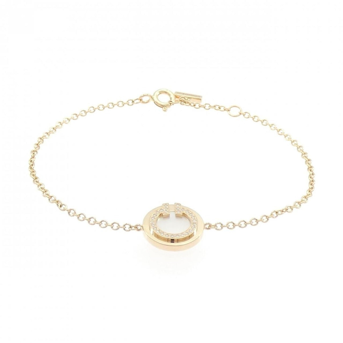 Tiffany T Circle Size 14 Mother Of Pearl Bracelet — view 3