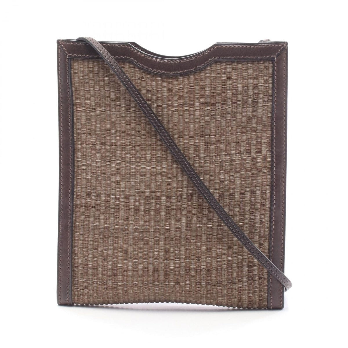 Hermes Shoulder Bag Onimetoe Brown Leather Calf PM