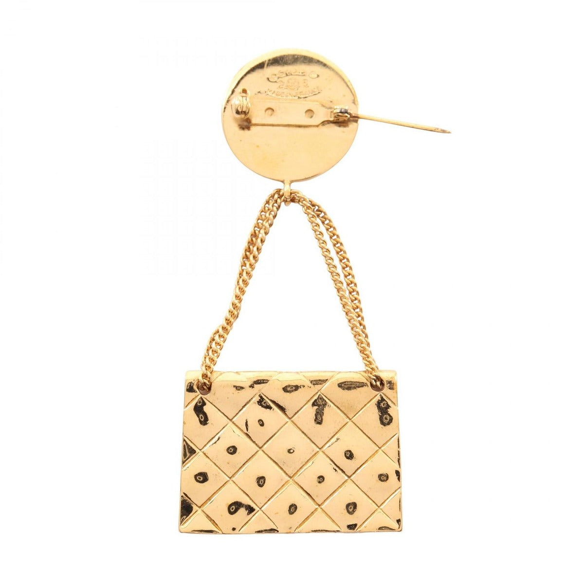 Chanel Brooch CC Logo Back Motif — view 2