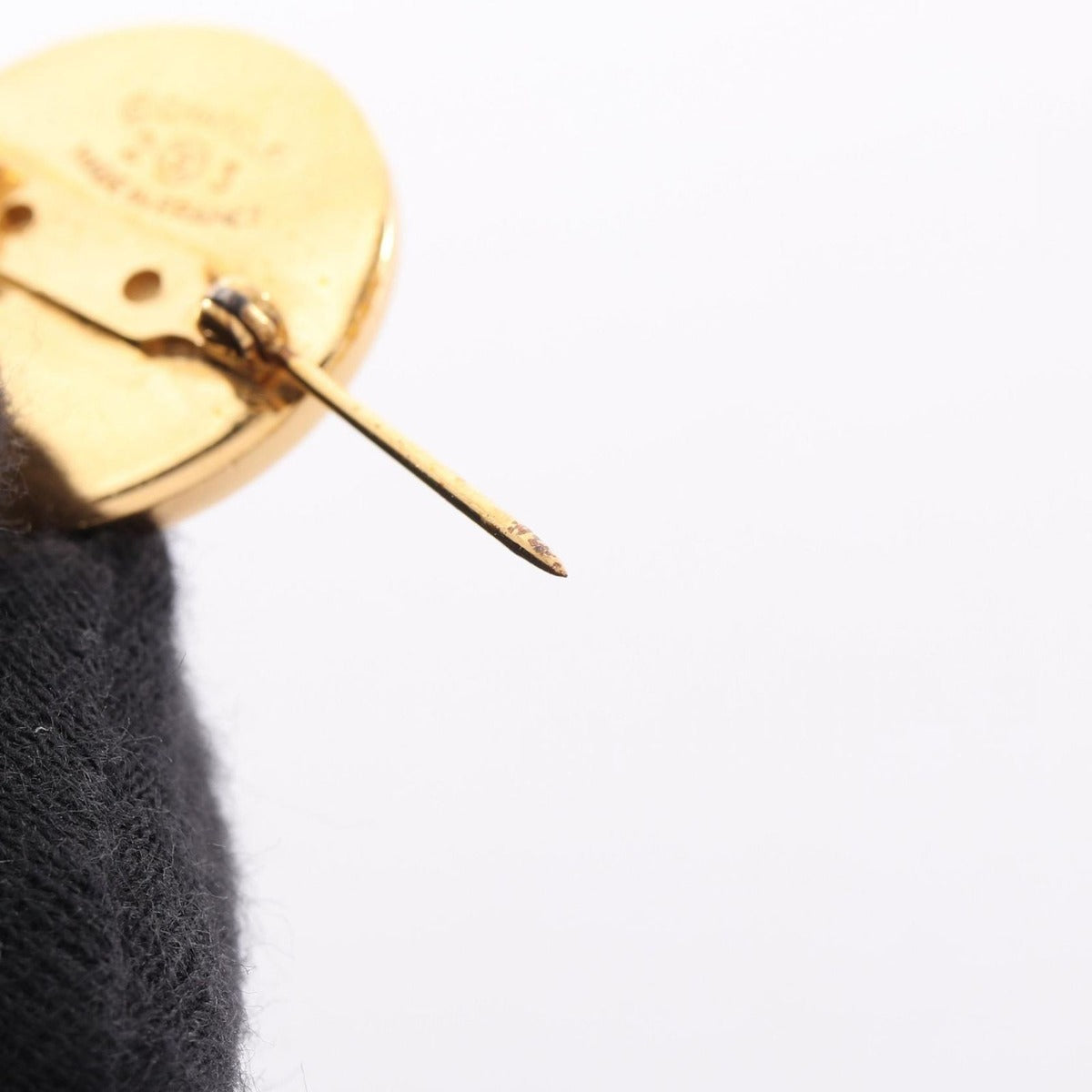 Chanel Brooch CC Logo Back Motif — view 6