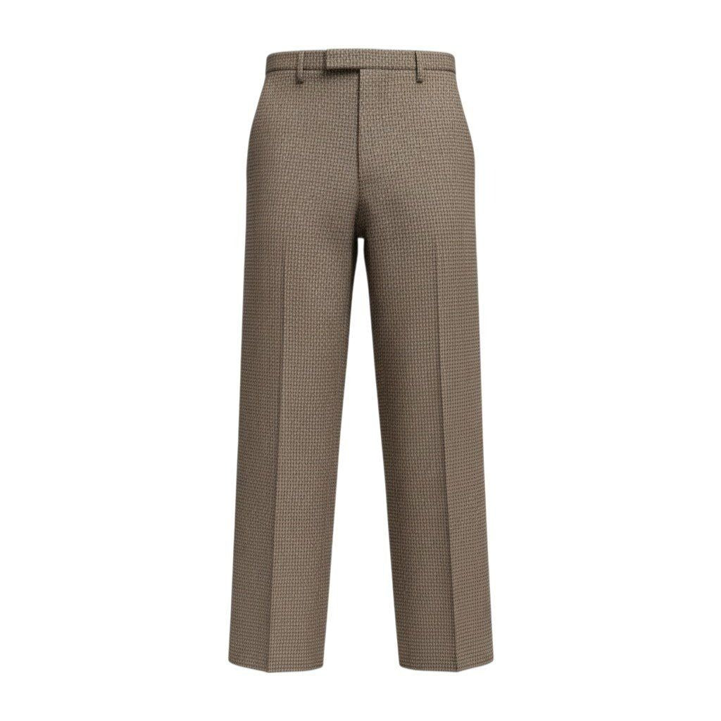 Gucci Ec2 Recent Houndstooth Trousers Pants 48 Brown Wool