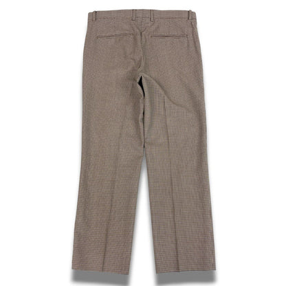Gucci Ec2 Recent Houndstooth Trousers Pants 48 Brown Wool — view 3