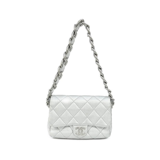 Chanel Shoulder Bag Silver
