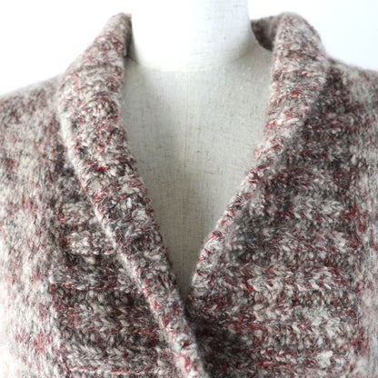 CHANEL P420009k03238 Wool Cashmere Alpaca Blend Coco Mark Button Short Sleeve