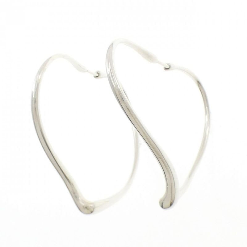 Tiffany & Co Open Heart Hoop Earrings