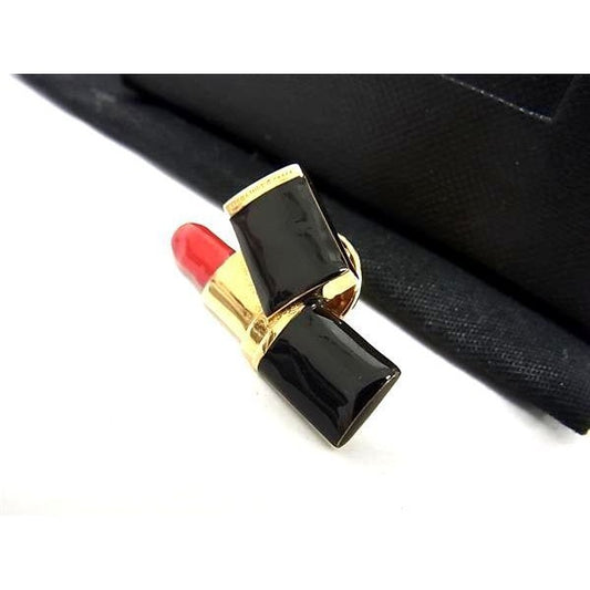Saint Laurent Lip Motif Pin Brooch Badge Accessories Black