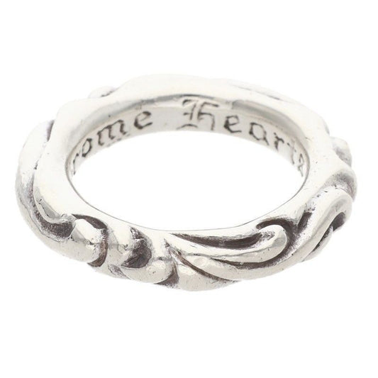 Chrome Hearts Scrl Band Scroll Silver Ring