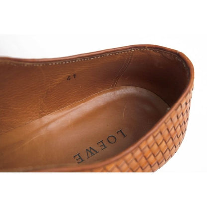 Loewe Shoes Business Men Leather Brown Mesh — view 8