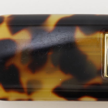 Fendi Fflogo Leopard Print Synthetic Resin Gold Women's Barrette