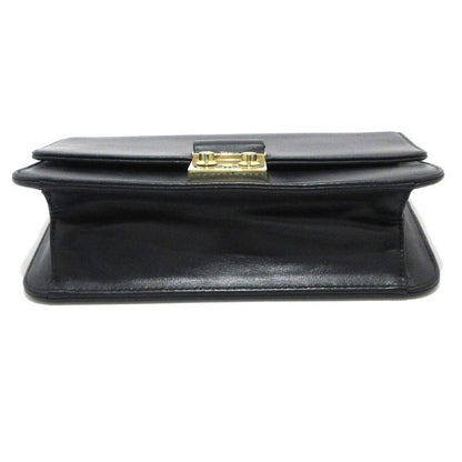 Dior/christian Dior Wallet - Black Chain Shoulder Leather