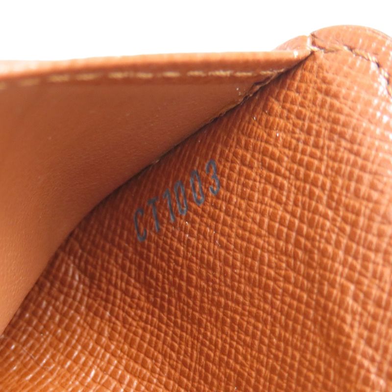 Louis Vuitton M61667 Compact Zip Folding Wallet With Coin Purse Monogram Canvas