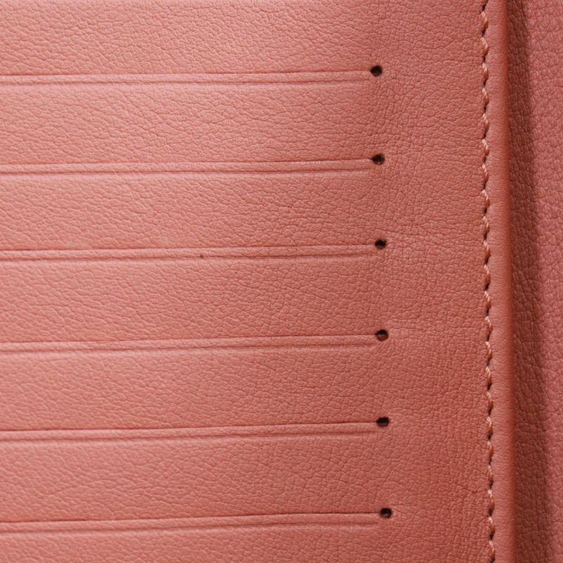 Louis Vuitton Portefeuille Amelia Mahina Leather Pink Wallet Silver M58157