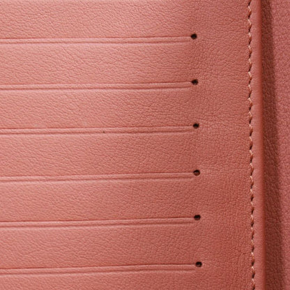 Louis Vuitton Portefeuille Amelia Mahina Leather Pink Wallet Silver M58157