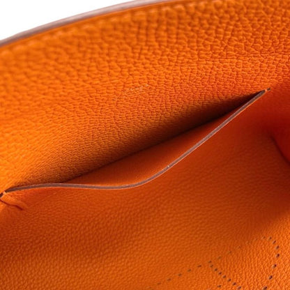 Hermes Shoulder Bag Vidpoche Stamped B H Logo Orange White Navy Hermes