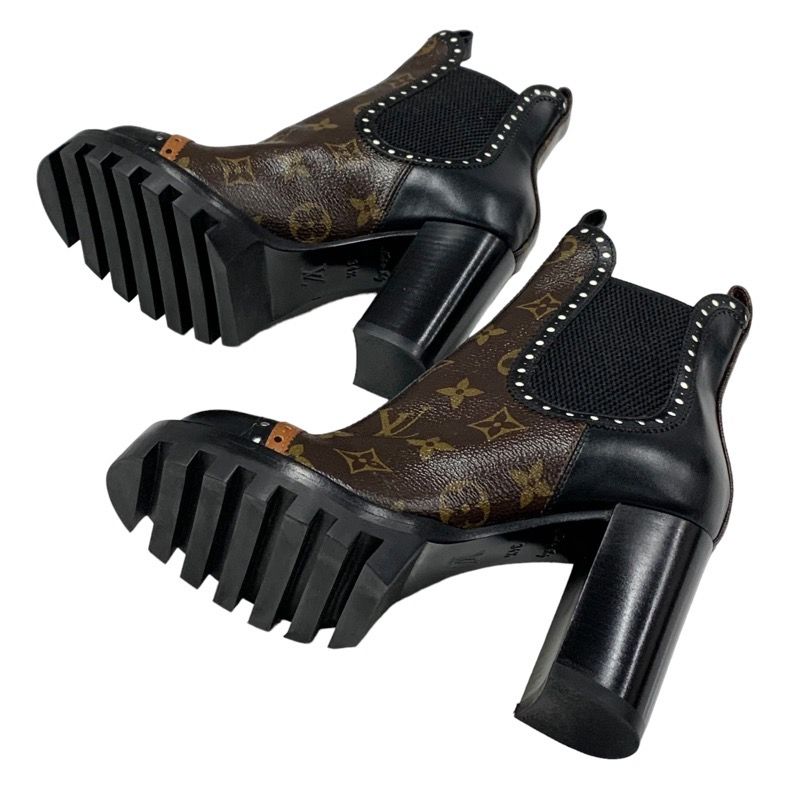 Louis Vuitton Rockabilly Line Monogram Short Boots Ankle Boots Side Gore