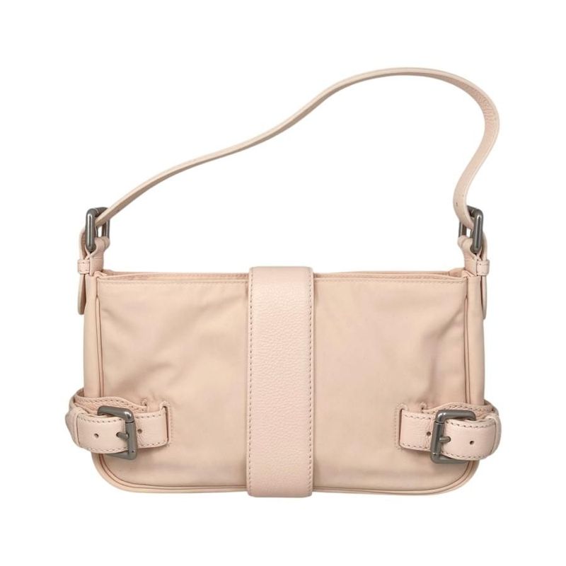 Bottega Veneta Handbag One Shoulder Bag Flap Buckle 691409 Pink Silver Hardware