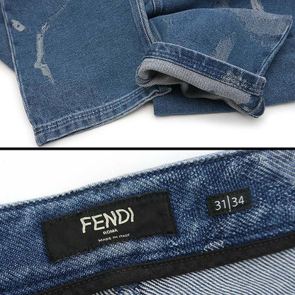 Fendi Denim Pants Flp285 AIED 31 34 Blue Jeans