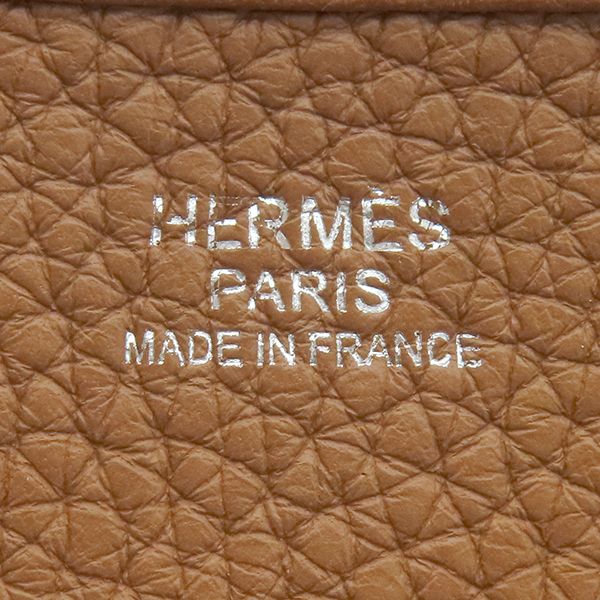 Hermes Shoulder Bag Evelyn 3 PM Amazon Taurillon Clemence Gold Silver Hardware