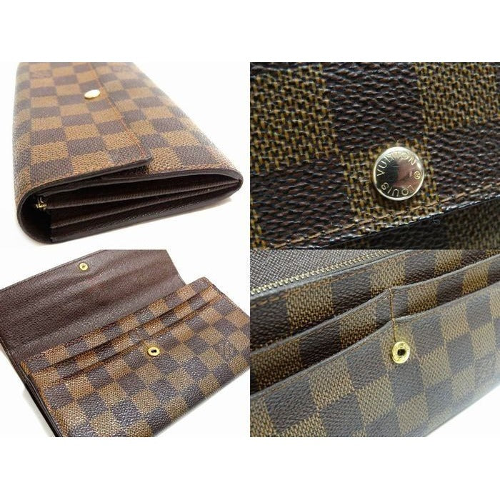 Louis Vuitton Medium Zipper Wallet Portefeuille Sarah Damier — view 4