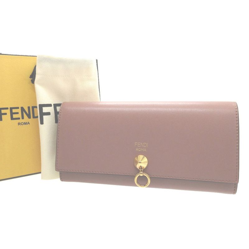 Fendi By The Way 8m0251 Leather Pink Bifold Wallet 0413 Fendi