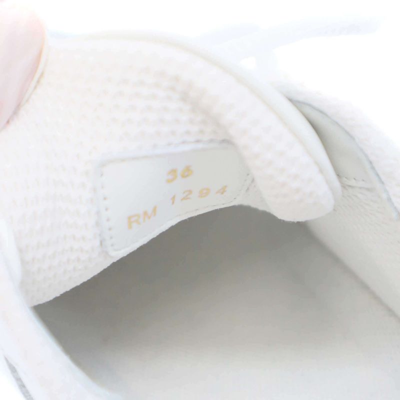 Celine Runner Low Lace-Up Sneaker Low Cut Leather Sneaker Cr-02 White 36