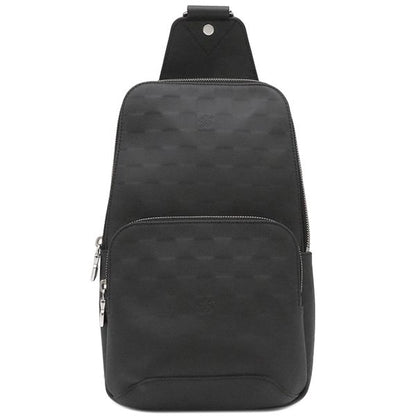 Louis Vuitton Body Bag Avenues Ring Bag Damier Infini Black Silver Hardware