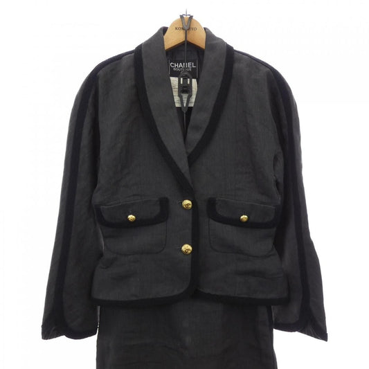 Chanel Vintage Suit Gray 38