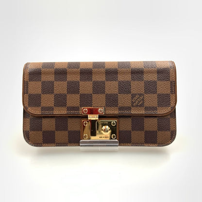 Louis Vuitton Damier Portefeuille Ascot Long Wallet N63171 Brown