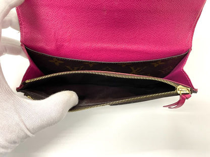 Louis Vuitton Monogram Portefeuille Emilie Zipper Long Wallet M41943 Brown ×