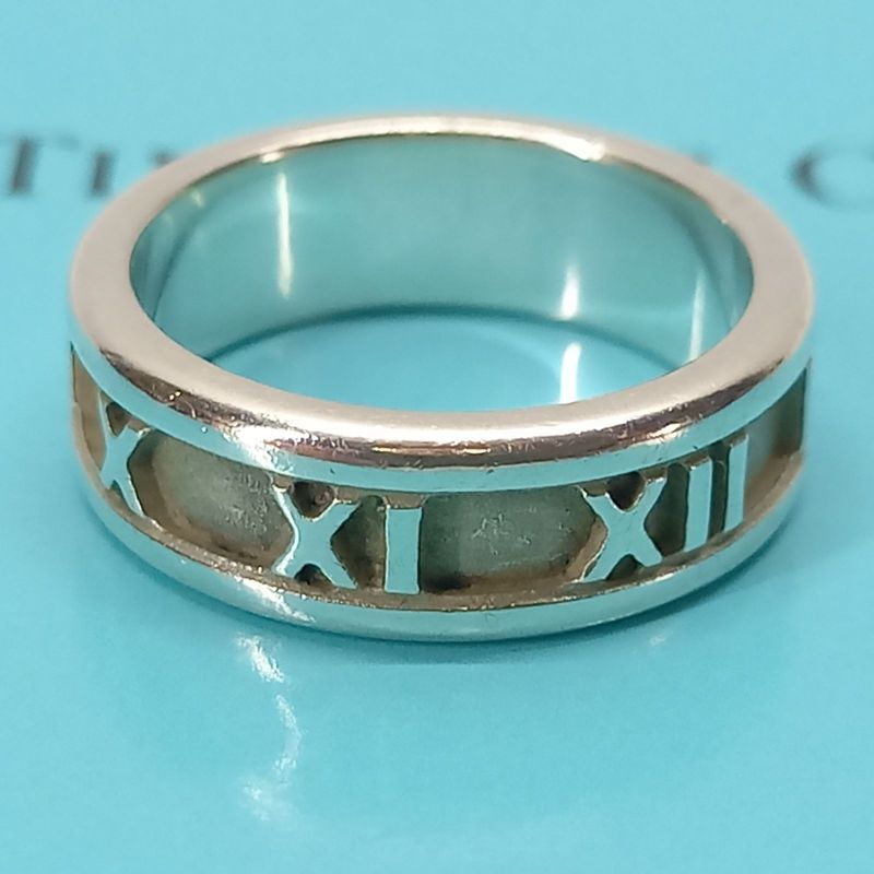 Size 12 6mm (0.24in) Atlas Ring 925 Silver Tiffany &co