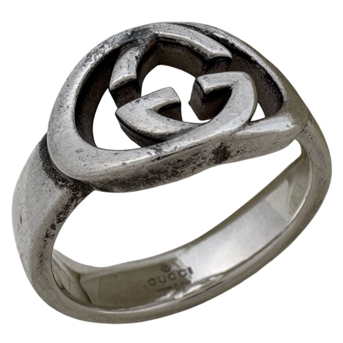 Gucci Interlocking Ring Silver