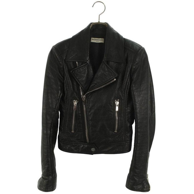 Balenciaga Tch99 Double Rider Leather Ther Jacket 34