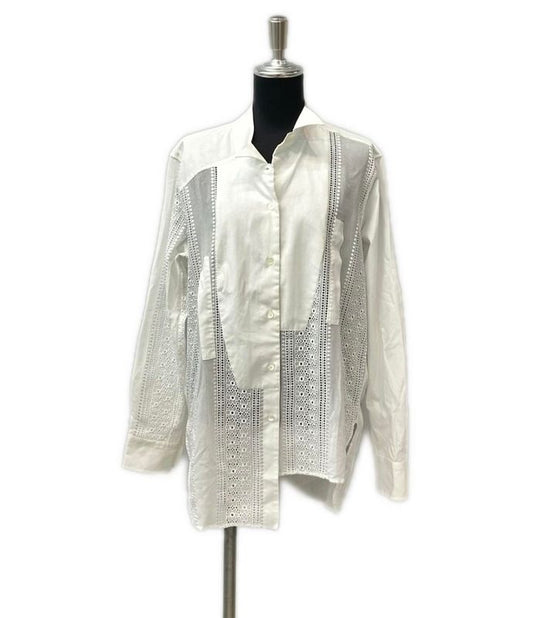 Loewe Lace Asymmetrical Shirt Women's Size S Loewe