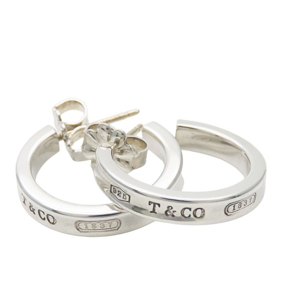 Tiffany & Co Earrings Hoop Silver