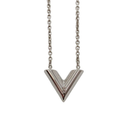 1605 Louis Vuitton Escential V Silver Necklace M63197 Louis Vuitton