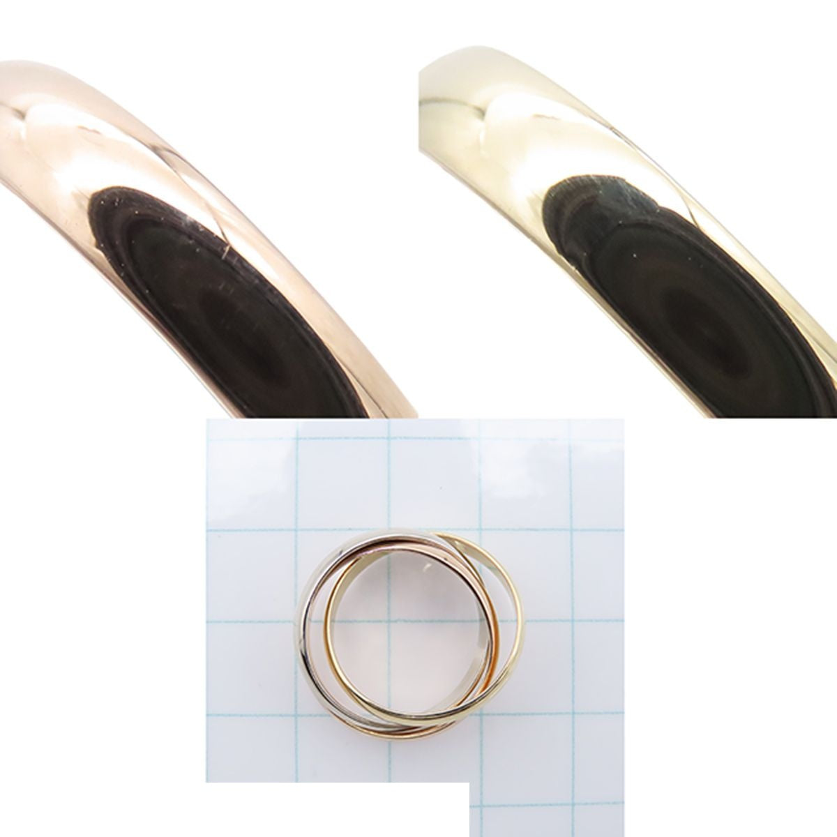 Cartier Trinity Three Color Gold MM Classic 51 Ring — view 8