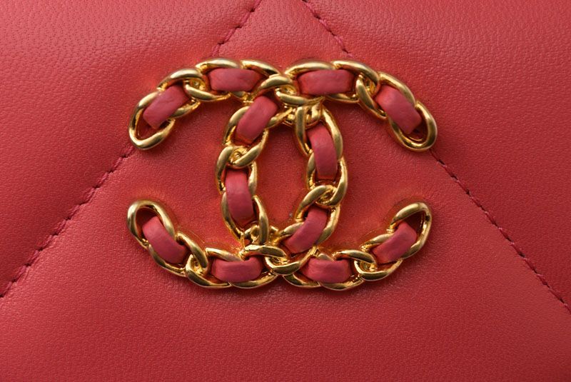 Chanel Wallet Round Zipper Chanel 19 Small Zip Wallet Pink Gold Hardware Ap0948