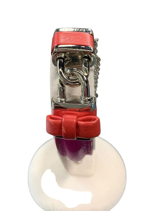 2232 Loewe Leather Bracelet Bangle Padlock Rare Used