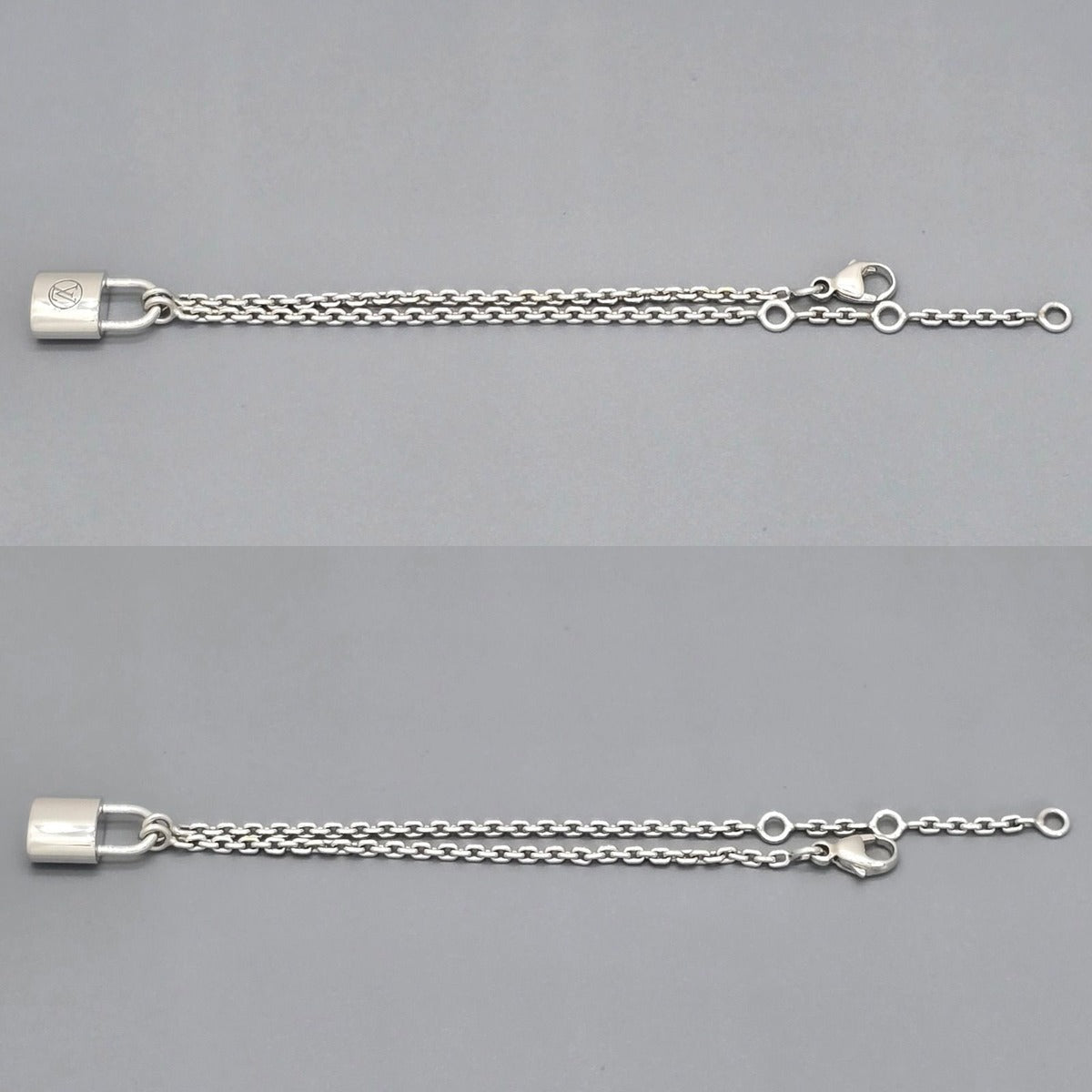 Louis Vuitton Bracelet Silver Lockit Padlock Pendant — view 4