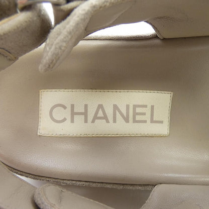 Chanel Sandals Suede Gray — view 6