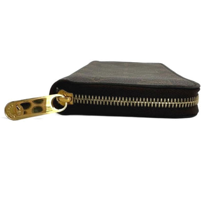 Louis Vuitton M41895 Monogram Round Zipper Fuchsia Long Wallet Louis Vuitton