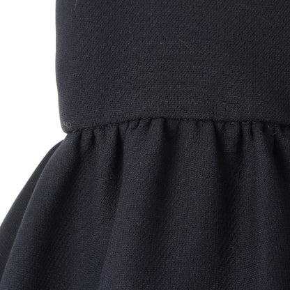 Christian Dior 21 Wool Silk Lace Up Flared Skirt Bottoms 111j33a1166 Black 34