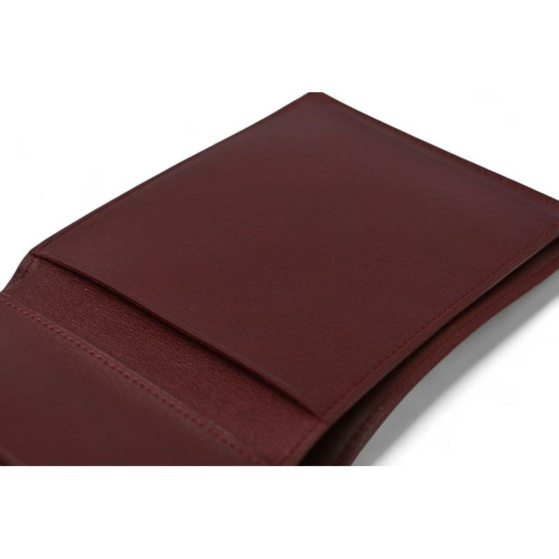 Cartier Fold Wallet Trifold Vintage Cabochon Line Calf Bordeaux — view 7